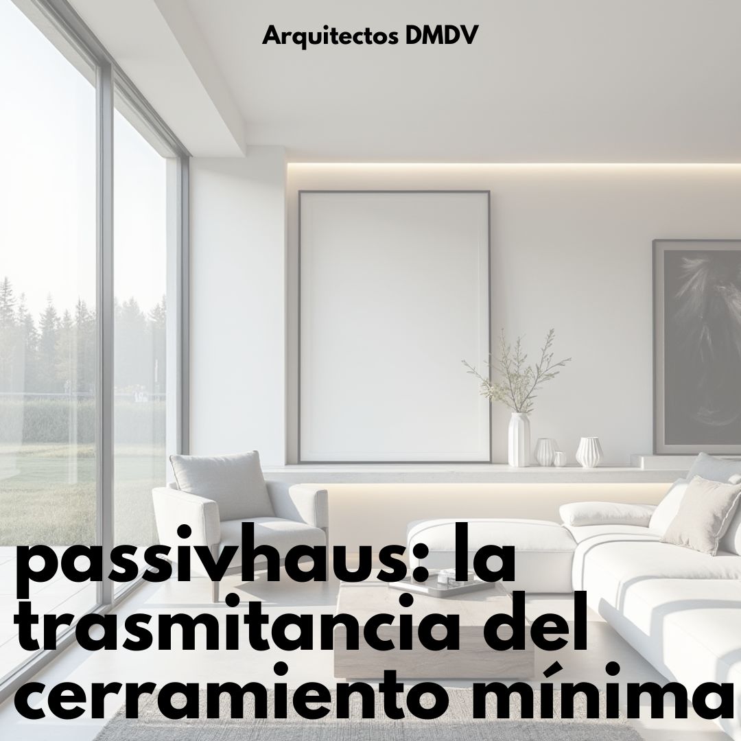 passivhaus trasmitancia cerramiento minima Arquitectos DMDV