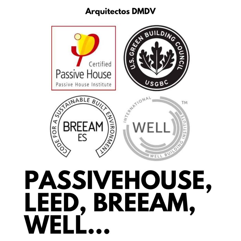 Passivhaus, LEED, BREEAM, WELL Arquitectos DMDV