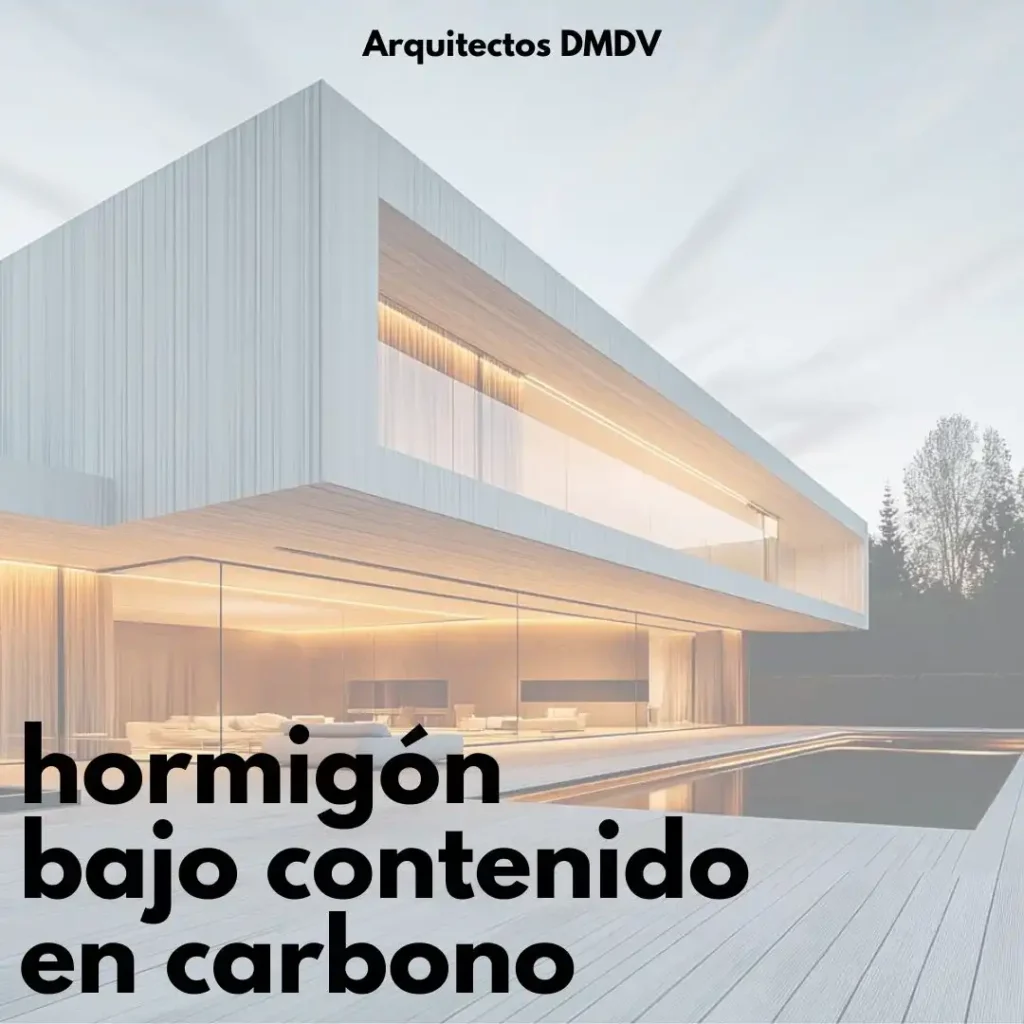 Hormigón con Bajo Contenido de Carbono Arquitectos DMDV